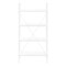 Monarch Specialties Bookshelf, Bookcase, 4 Tier, 48 in.H, Office, Bedroom, White Laminate, White Metal, Contemporary I 7801 - alternate 3